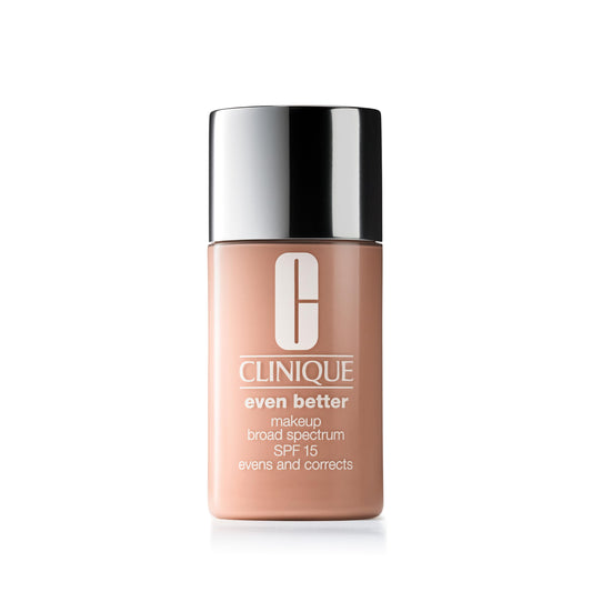 Clinique Even Better Makeup Foundation Broad Spectrum SPF 15 | Medium Coverage + Natural Finish | With Vitamin C | Evens Skin Tone + Reduces Dark Spots, Ivory, 1 Fl Oz