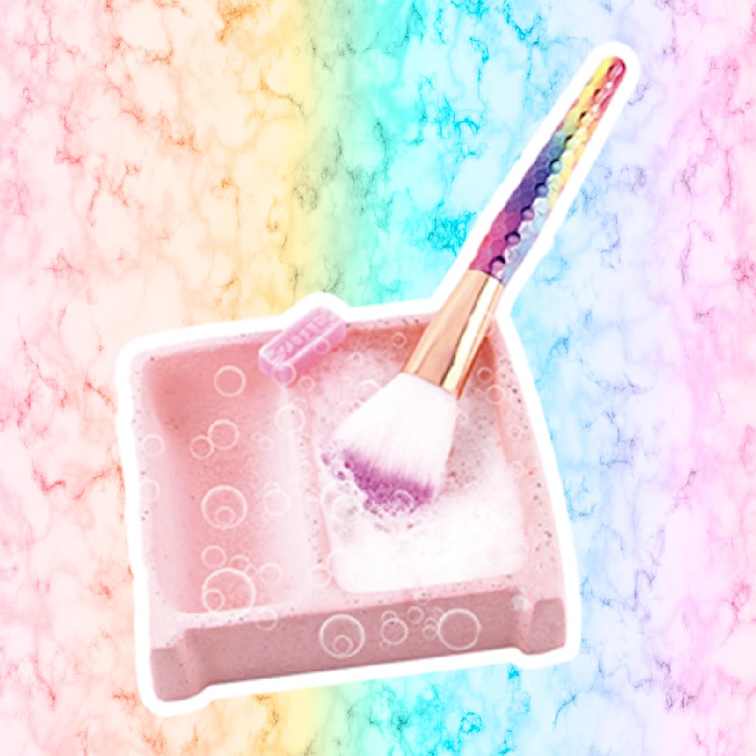 Tweezer - Mini Mexican Washboard for Makeup Brush Cleaner Handmade, Brush Cleaning, Washing Tool Cosmetic Brush Clanear, Mexican Lavaderito, Lavadero Miniatura Artesanal, Brush Washer (White)