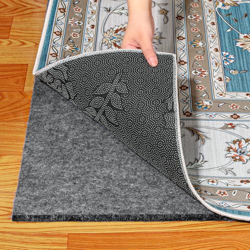 Waterproof Rug Pad 8x10 Ft Thick Non Slip Felt Rug Underlay for Hardwood Floors