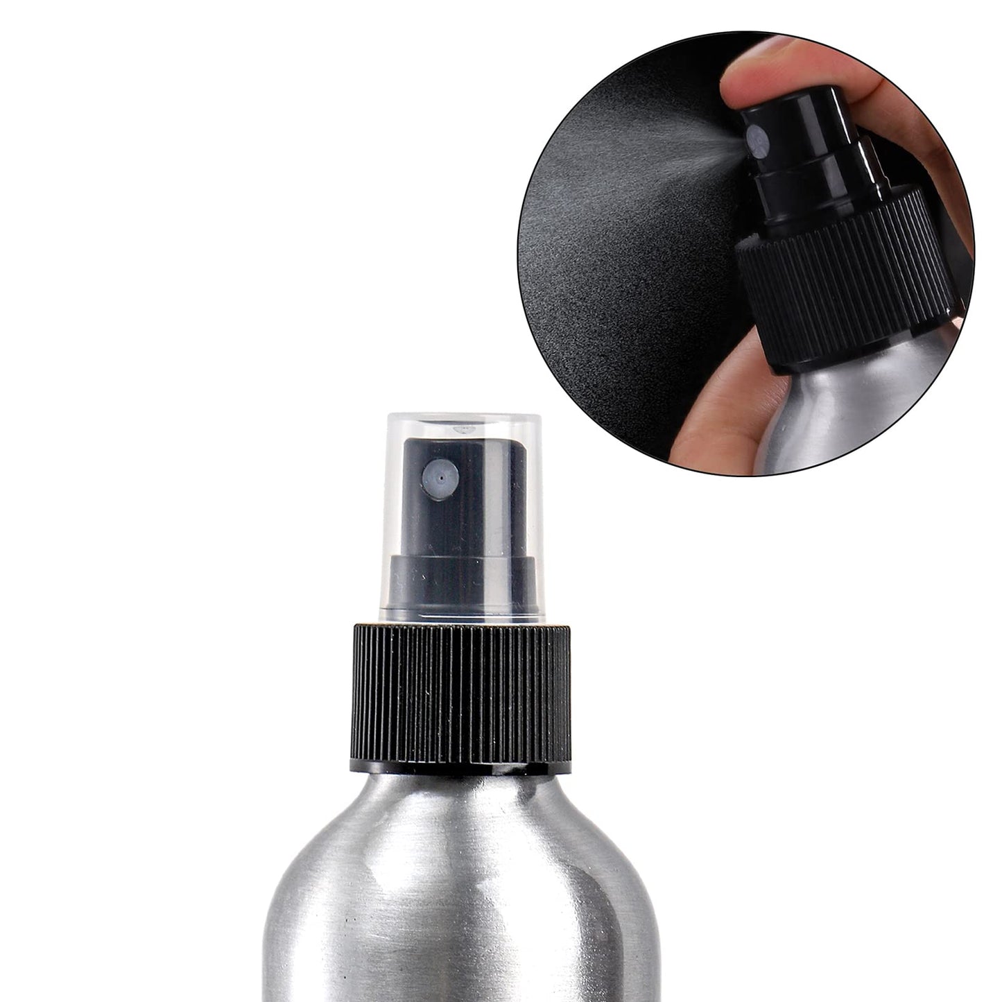 Youeon 9 Pack 8 Oz Fine Mist Spray Bottles, Reusable Aluminum Empty Spray Bottles, Small Refillable Bottle for Travel, Cosmetic, Perfume, Toner, Essential Oil Storage, Leak Proof