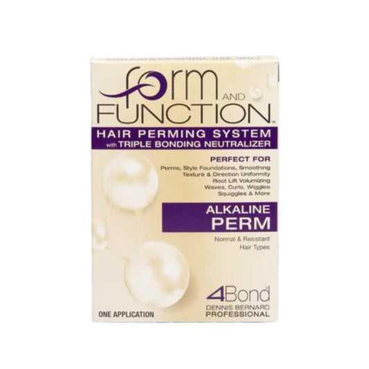 form AND FUNCTION Hair Perming System with Triple Bonding Neutralizer | Alkaline Perm | Normal & Resistant Hair Types | pH 9.4-9.6 - 8.0