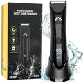 Manscape Body & Pubic Hair Trimmer for Men, Groin & Ball Trimmer Men, Electric Razor Bikini Trimmer, Body Groomer Ball Shaver for Smooth Wet/Dry Shaving, Led Light