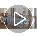 Washable 5x7 Brown Vintage Rug - Foldable Non-Slip Indoor Floor Cover
