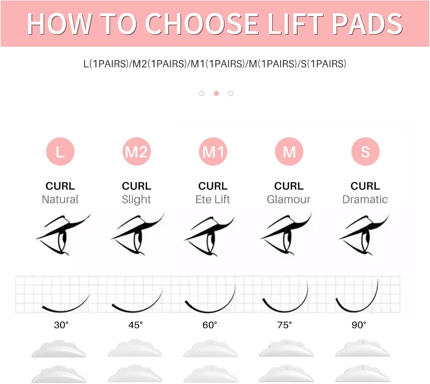 Lash Lift Kit - Professional Semi-Permanent Eyelash Curling with Shields & Gel Pads