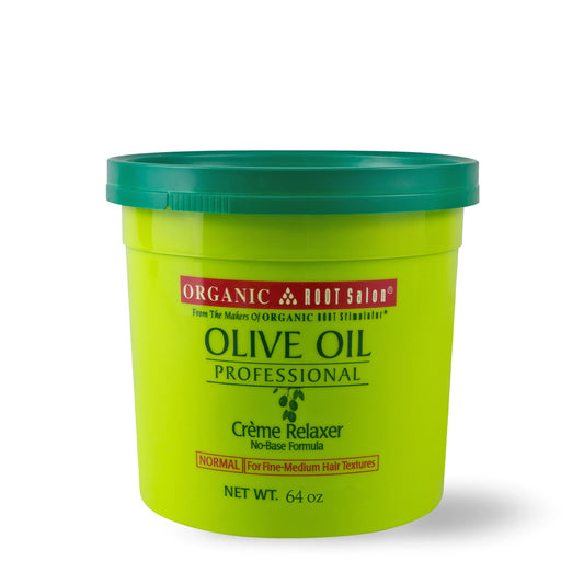ORS Olive Oil Professional Crème Relaxer No-Base Formula, NORMAL Strength for Coarse & Resistant Hair, Designed for Salon Professionals (64.0 oz)