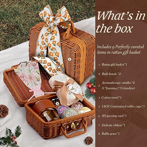 Self Care Gift Box for Women - Thank You & Get Well Brown Variation
