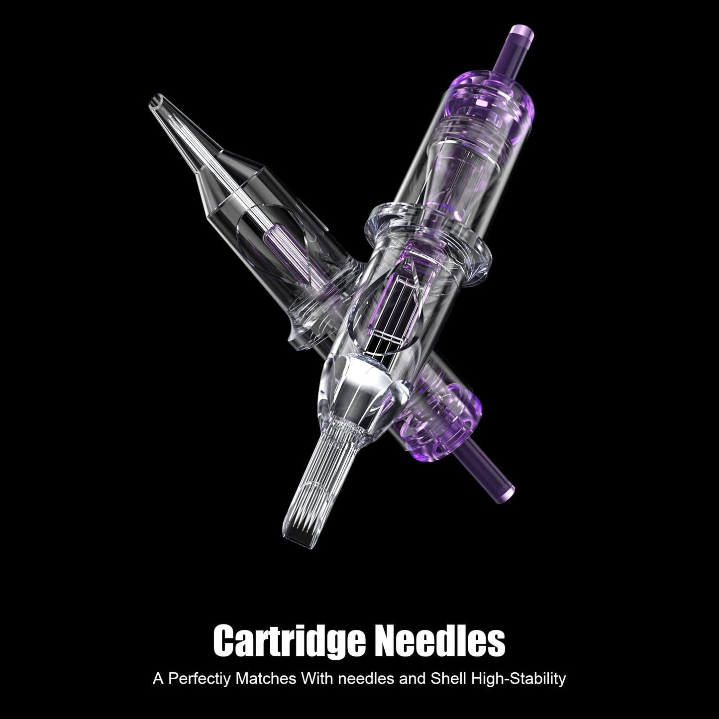 Wormhole Tattoo Cartridge Needles, 20pcs Mixed Sizes 3RL 5RL 5RM 7RM Disposable Tattoo Needles Cartridge Round Liner Shader Magnum for Cartridge Tattoo Pen Machine Permanent Makeup Tattoo Supplies