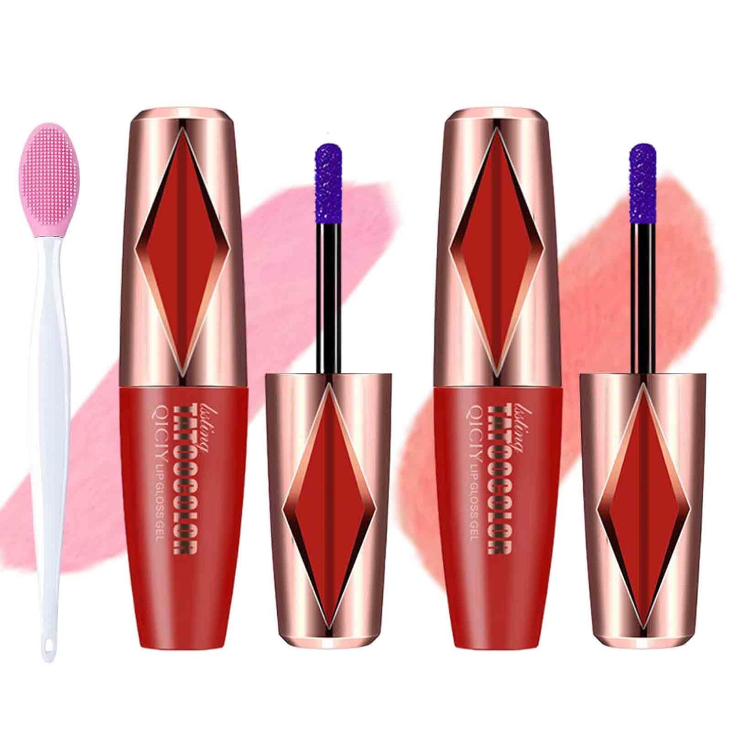 Timbersonic Peel Off Lip Stain, Lip Tint Stain Peel Off Long Lasting Waterproof, Transfer Proof Plumping Lip Gloss, Matte Tinted Lip Balm, Velvety Nude Lip Stain Long Wear Makeup