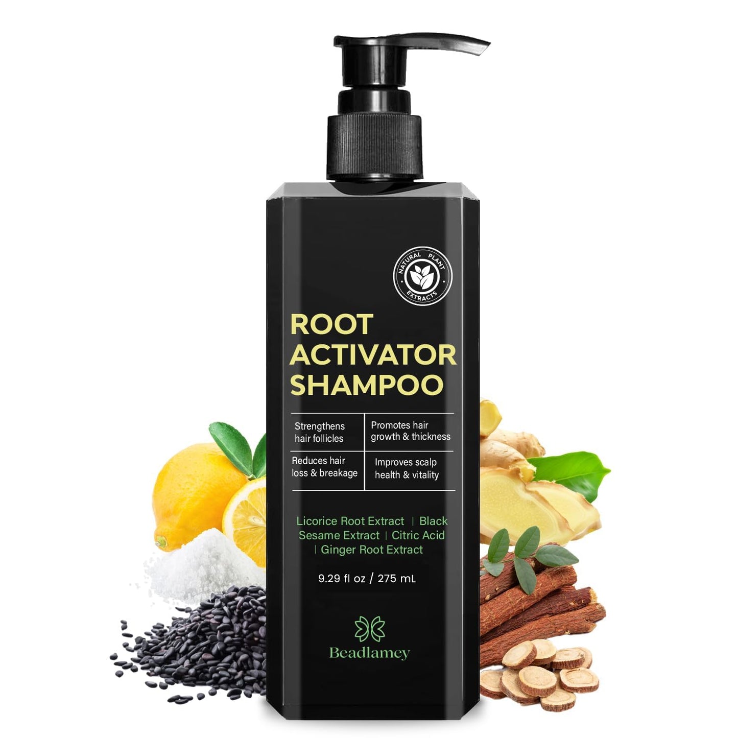 Root Activator Shampoo for Men: Hair Growth Shampoo for Hair Loss and Thinning Hair - 9.29 fl oz / 275 mL