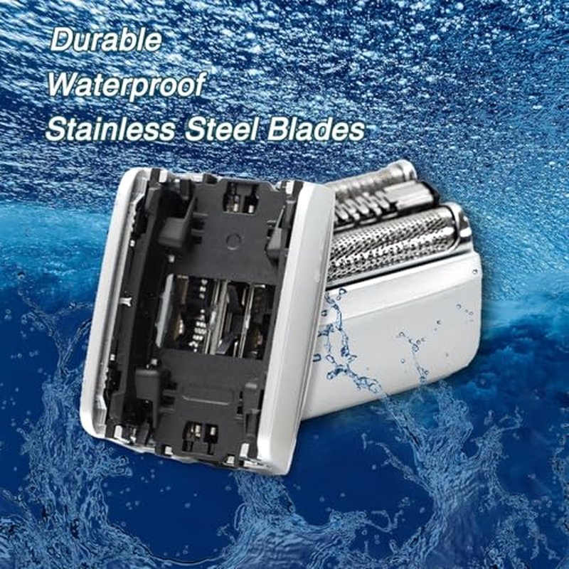 83M Replacement Head Compatible with Braun Series 8 Shaver, 83M Wet&Dry Replacement Shaver Head for Braun S8, Upgrade Foil & Cutter Blade for S8 8577cc 8417s, 2Pack