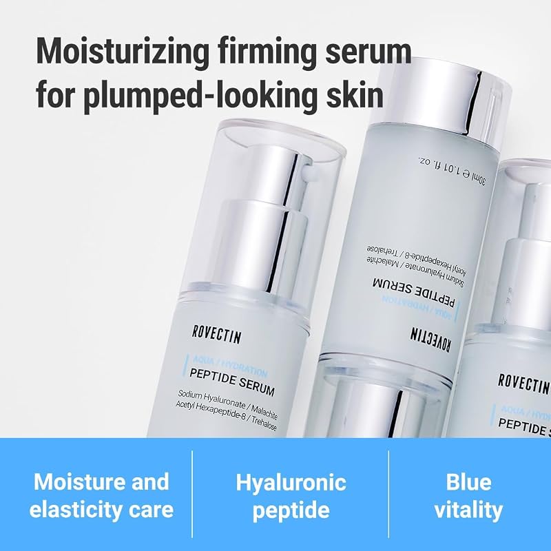ROVECTIN Aqua Peptide Serum 1.01 fl oz with Niacinamide Anti-Aging