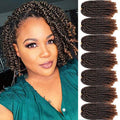 8 Inch Spring Twist Braiding Hair - T1B/30 Pack of 7 for Natural Style