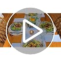 Vancasso Bohemian Style Dinnerware Set for 4 - 12 Pieces, Plates & Bowls, Microwave & Dishwasher Safe