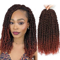 Passion Twist Crochet Hair 14 Inch 9 Packs - Pre-Looped Synthetic Braid for Black Women