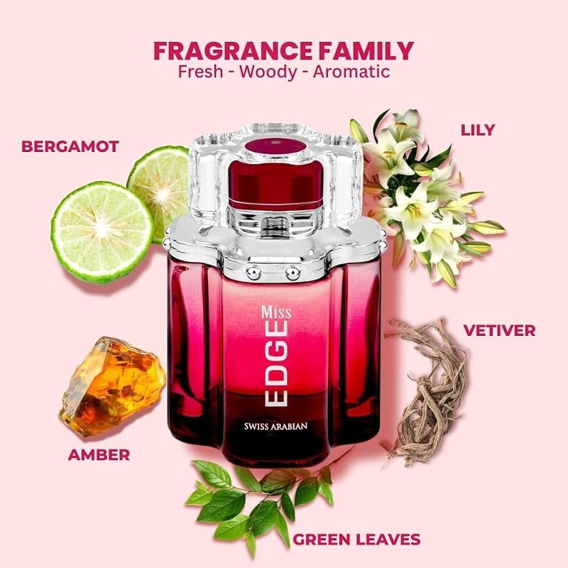 Miss Edge Eau de Parfum Spray 3.4 oz by Swiss Arabian