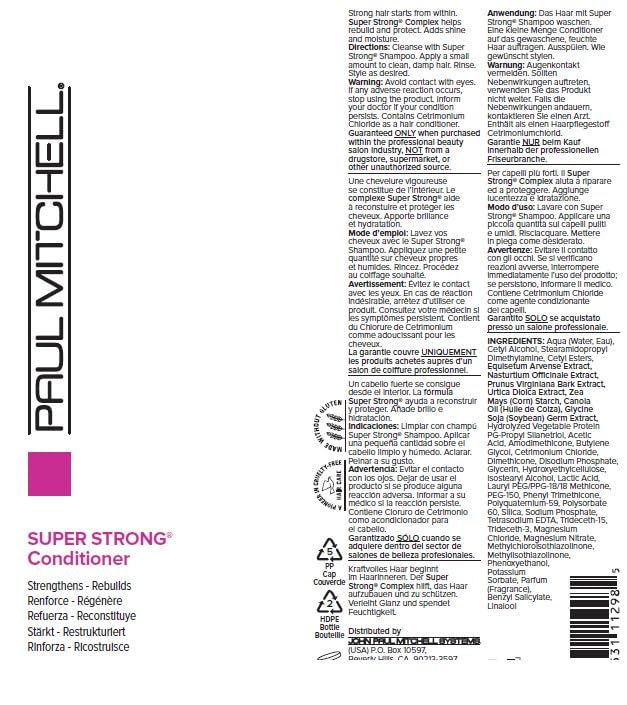 Paul Mitchell Super Strong Conditioner with Watermelon Scent - Strengthens Damaged Hair