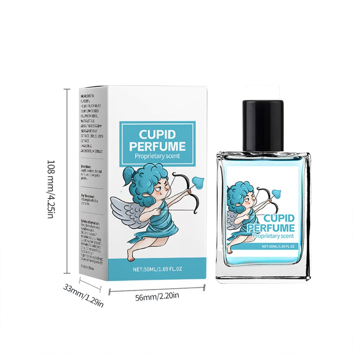 Cupios Cologne for Men Hypnosis 2.0, Natural Herbal Fragrance, Improve Your Charm, EDP Perfume Spray 50ml