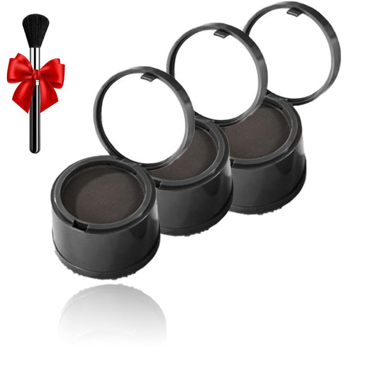 Covrix Instant Hair Powder,Covrix Hairline Powder,Hairline Concealer Powders,Gray Hairs Coverage Touch up for Women & Men, Hairline Root Touch Up Hair Color (3pc Black)