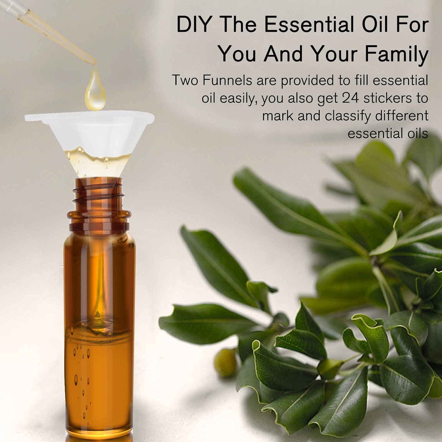 PrettyCare 4 Pack, 10 ml Essential Oil Roller Bottles with Stainless Steel Roller Ball - Refillable Leak-proof Empty Thick Amber Glass Roll on Bottles with Metal Caps for Travel, Perfume