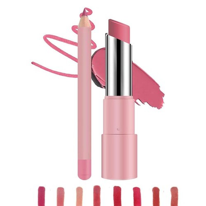 Joyeloo Hydrating Glaze Lip Balm with Hyaluronic Acid, 8 Colors Joyeloo Lip Glaze, Non-sticky Shine, Long-Lasting Waterproof Matte Lipstick Set (#07)