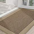Indoor Door Mat 36x60 Taupe Dirt Trapper Non-Slip Entryway Rug - Low Profile