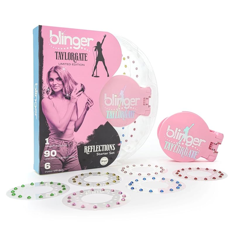 blinger Taylorgate Starter Set - Pink with 90 Glass Crystals