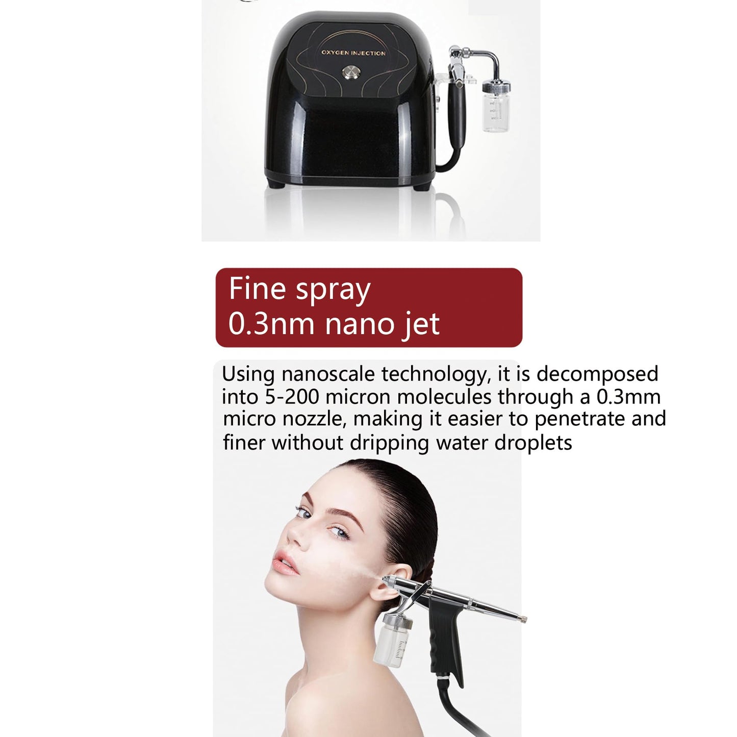 Professional Cool Face Mist Steamer Facial Sprayer for Eyeslash Extensions Face Moisturizing Hydration Refeshing Salon and Home Use, Strong Spray Motors Built for Professional Effetcs