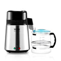 Water Distiller 1.1 Gal, 750W, 304 Stainless Steel w Glass Reservoir – VEVOR, Silver+1.1Gal