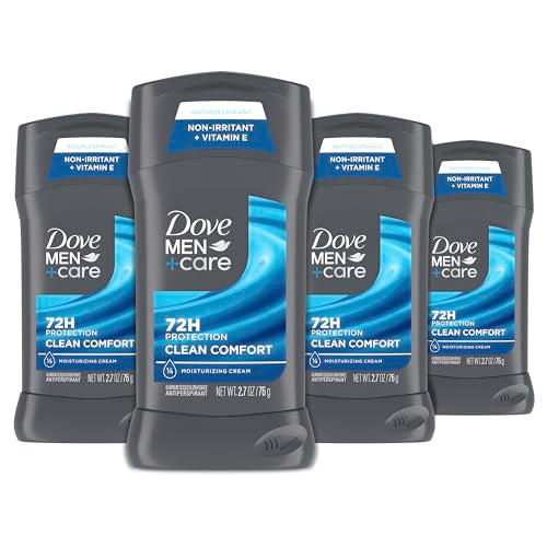 Dove Men+Care Clean Comfort Antiperspirant Deodorant Stick 2.7 oz (Pack of 4)