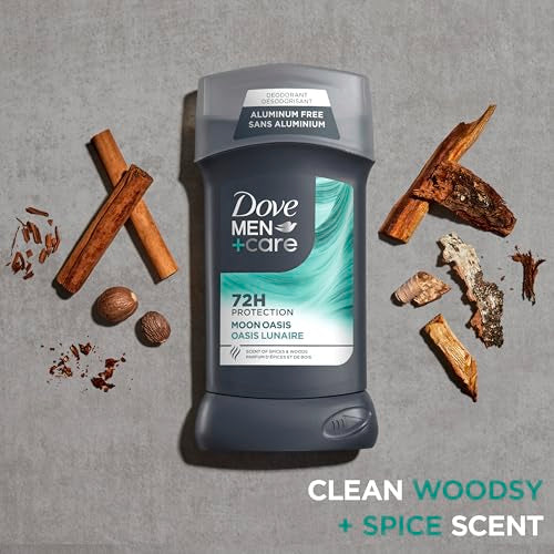 Dove Men+Care Moon Oasis Aluminum-Free Deodorant Stick - 4 Pack, 3 oz Each