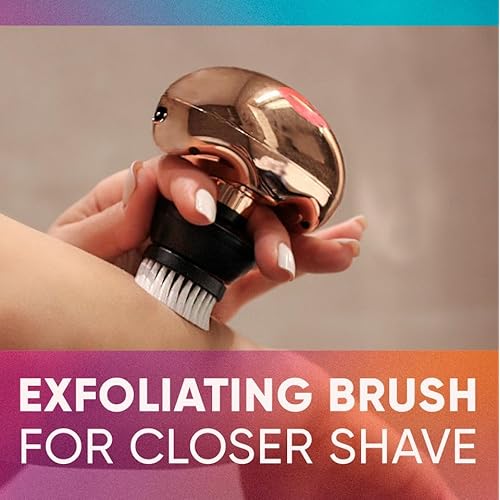 Skull Shaver Body Exfoliating Brush Attachment - Skin-Cleansing Exfoliator - Compatible with Pitbull, Palm & Butterfly Kiss Shavers - Black