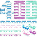 Bokon 400 Pcs Handle Grip Nail Brush Bulk Fingernail Scrub Brush for Toes and Nails Cleaner, Pedicure Scrubbing Tool Kit for Men and Women(Multicolor)