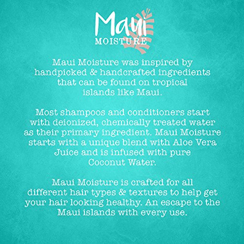 Maui Moisture Nourish & Moisture + Coconut Milk Conditioner to Hydrate and Detangle Curly Hair, Lightweight Daily Moisturizing Conditioner, Vegan, Silicone & Paraben-Free, 13 fl oz
