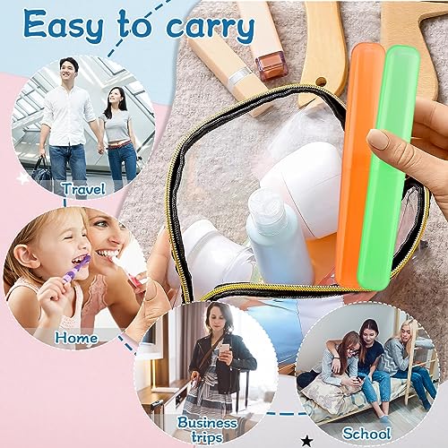 120Pcs Portable Travel Toothbrush Cases Waterproof Breathable Toothbrush Holders