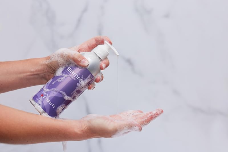 Plaine Products Citrus Lavender Shampoo & Conditioner Set – 16oz Each, Refillable Aluminum Bottles (Pack of 2)