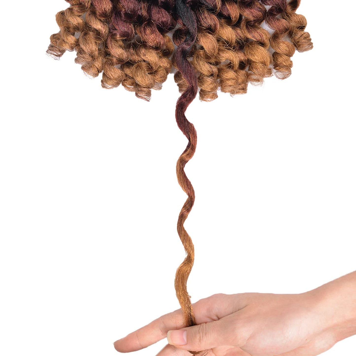 Wand Curl Jamaican Crochet Hair 8 Inch 5 Packs T1B/27/30 80g/pcs Ringlet Twist Hair Extension Crochet Braids