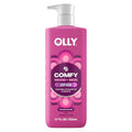 OLLY Body Wash Comfy Mood + Skin with ceramides, chamomile oil & vitamin E to Hydrate & Nourish Skin, Cozy Vanilla & Fig Scent 17 Fl Oz