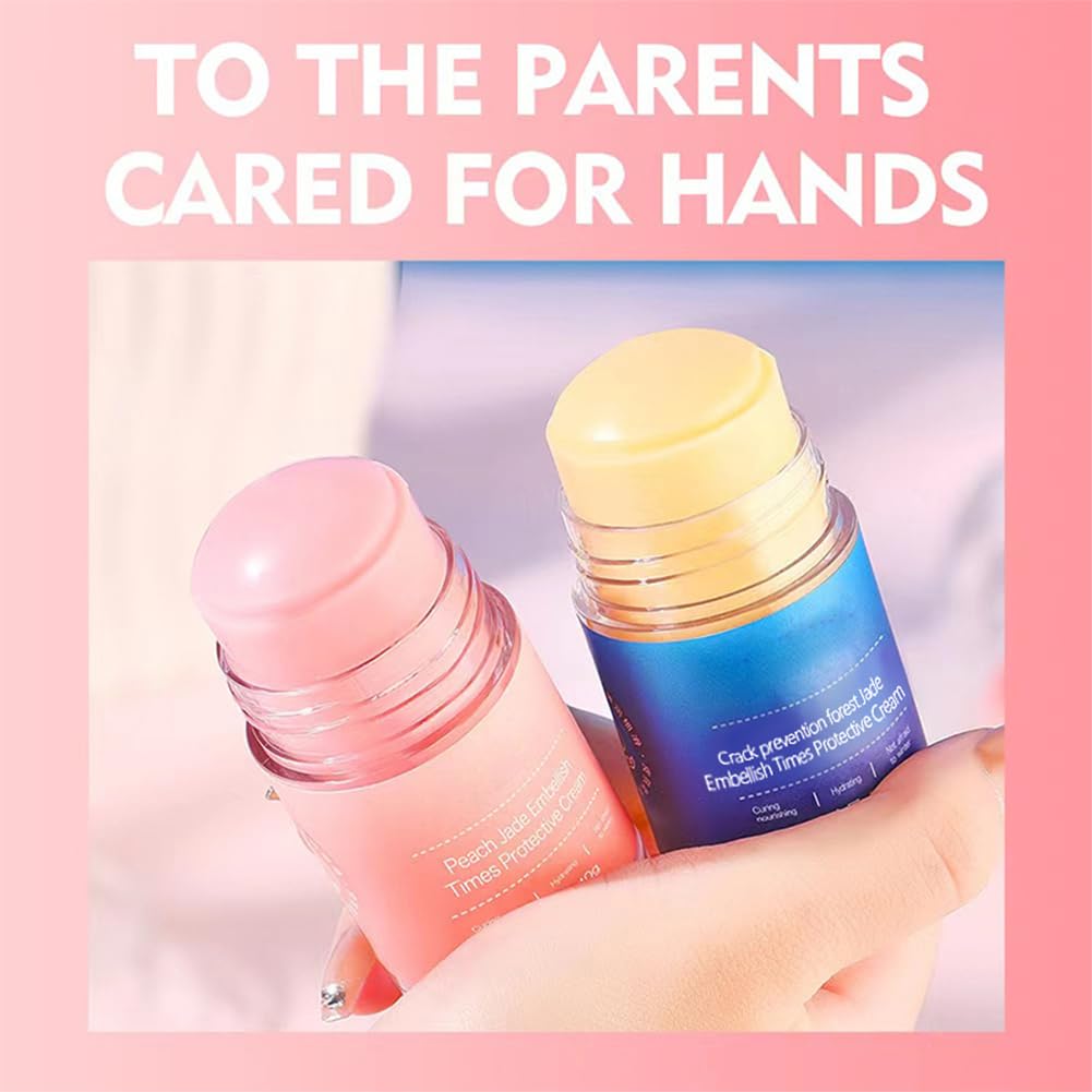 Eourhsa Crack Feet Prevention Stick, Eoursha Crack Heel Cream, Foot Care Cream Roll On, Equrhsa Foot CareCream Cracked Feet, Hydrating And Anti-Cracking FootCream (Pink)