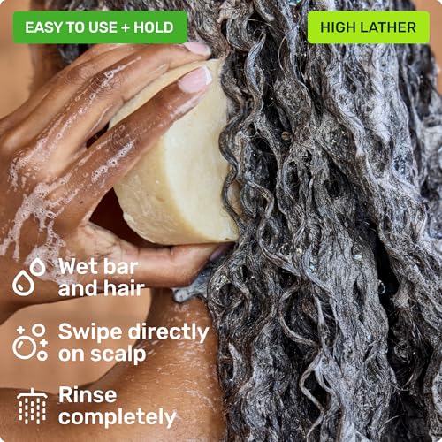 Scalp Health Shampoo & Conditioner Bar Set - Soothing Natural Hair Care Duo - Travel Size