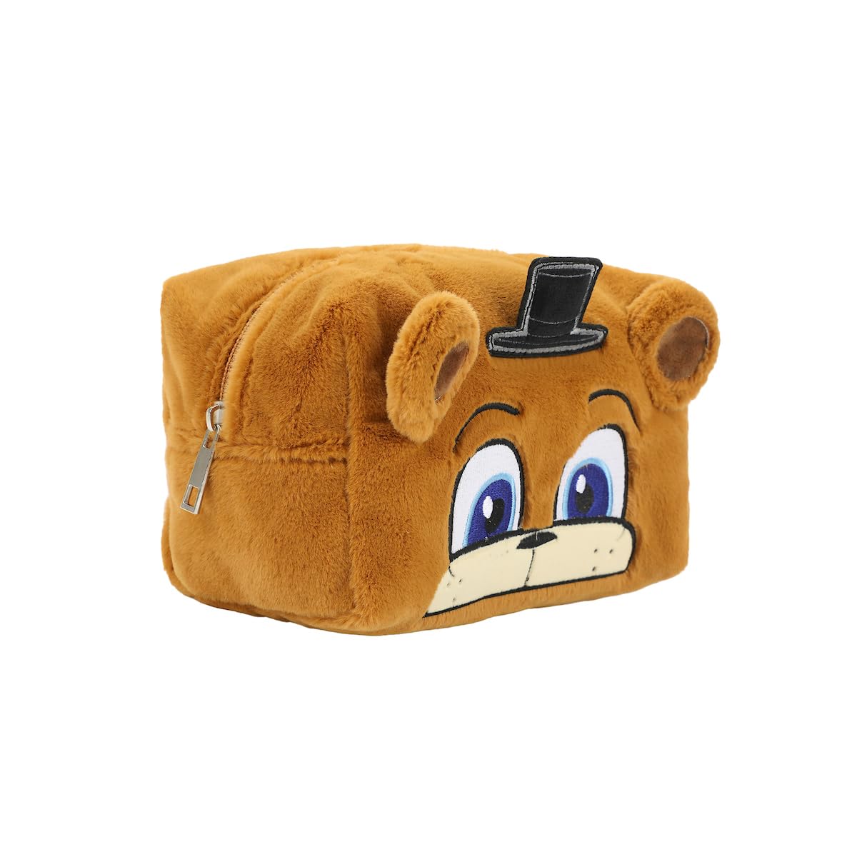 Bioworld Five Nights At Freddy's Freddy 8" Brown Faux Fur Cosmetic Bag