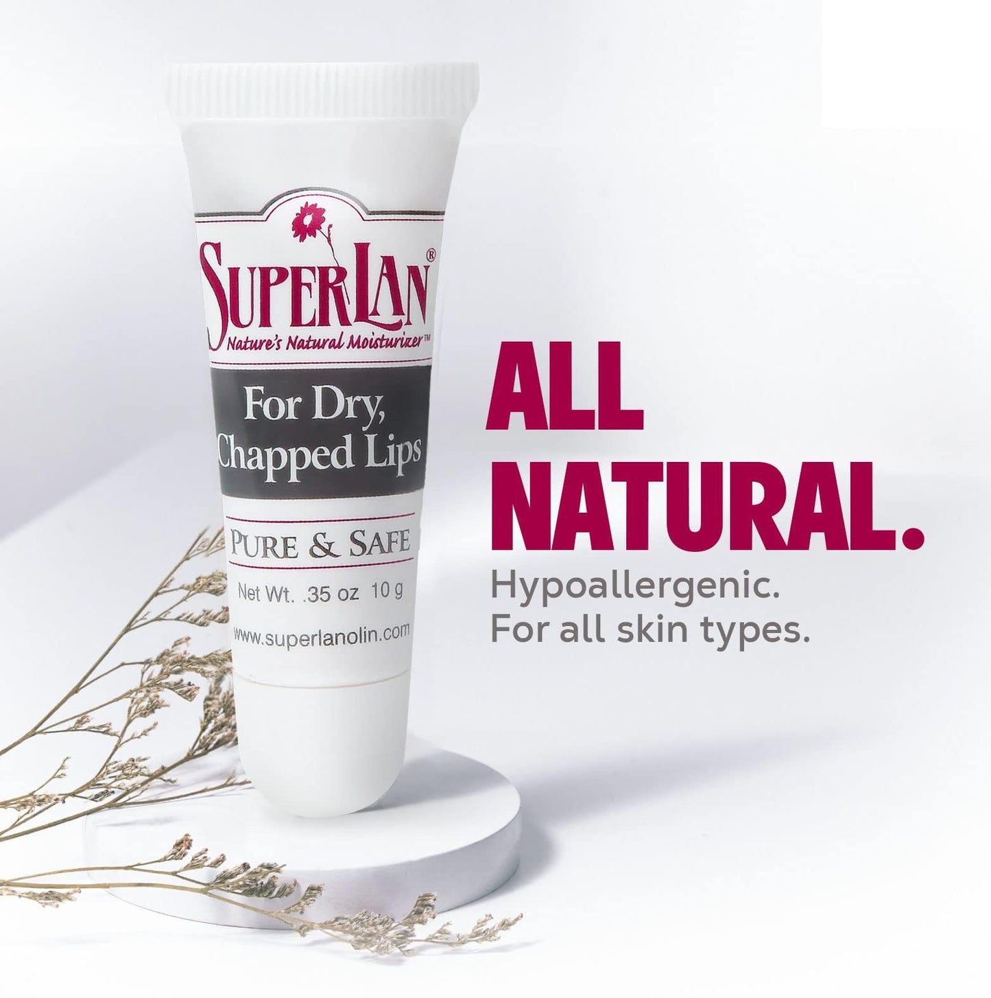 Lanolin Lip Balm 3 pack - Organic Lip Repair for Hot/Dry Weather - Natural nipple cream - Moisturizer for cracked lips - Hydrating lip care - Ultra pure jojoba oil - Chapstick Men & Women (1.05 oz)