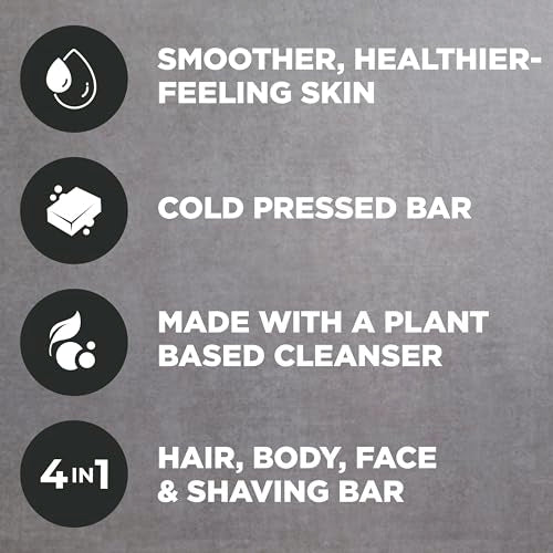 DOVE MEN + CARE Charcoal & Clove Oil Cleansing Bar Set - 4 x 5 oz