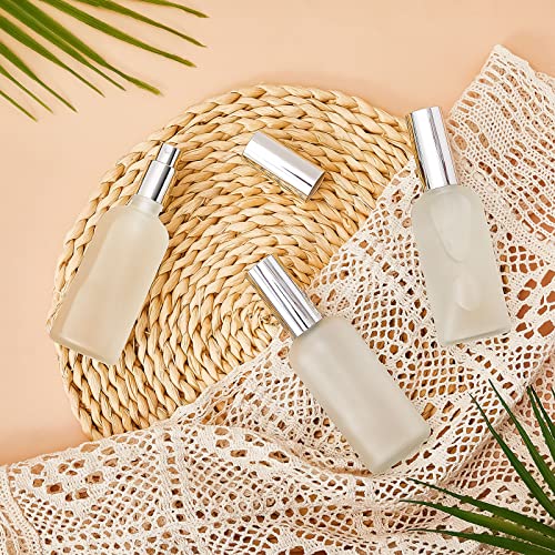 20 Pack 3.4 oz Glass Spray Bottles - Reusable Perfume & Water Sprays, Silver