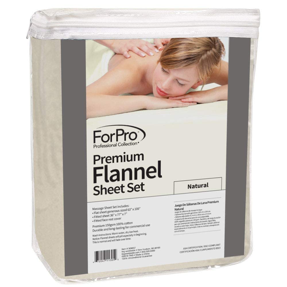 Premium Designer Flannel Massage Sheet Set - 3-Piece, Island Tranquility for Massage Tables