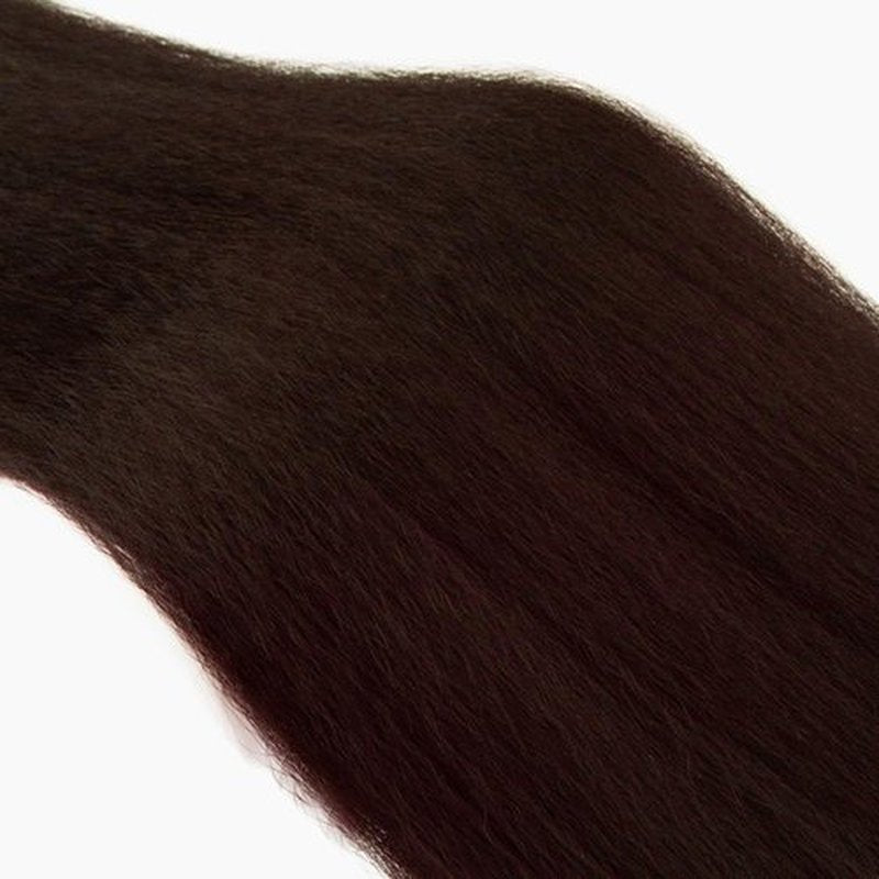 Dark Brown Kinky Straight Human Hair Bundles #4 Yaki Human Hair Bundles 26 26 inch Chocolate Brown Human Hair 2 Bundles Color #4 Brown Bundles