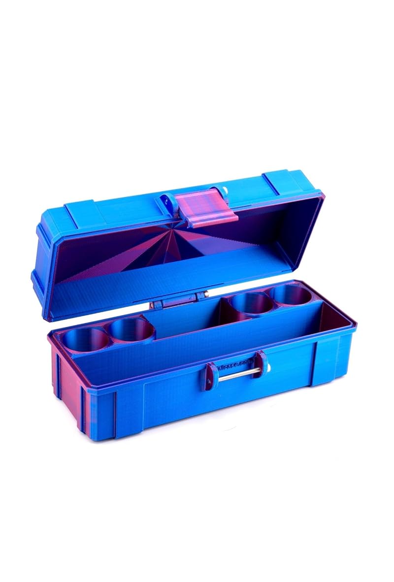 4-Slot Vial Case Organizer for 3 mL or 10 mL Vials with Accessory Storage — GLP-1 & Peptide Portable Case - 3 mL Variation