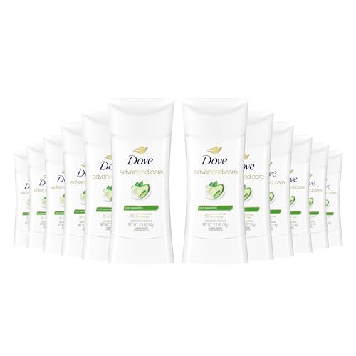 Dove Advanced Care Cool Essentials Antiperspirant Stick 2.6 oz Pack of 12 - Skin Repair & 72H Odor Control