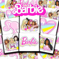 Barbie Tattoos Party Favors Bundle ~ 72 Perforated Individual 2" x 2" Barbie Temporary Tattoos for Kids Boys Girls (Barbie Party Supplies)