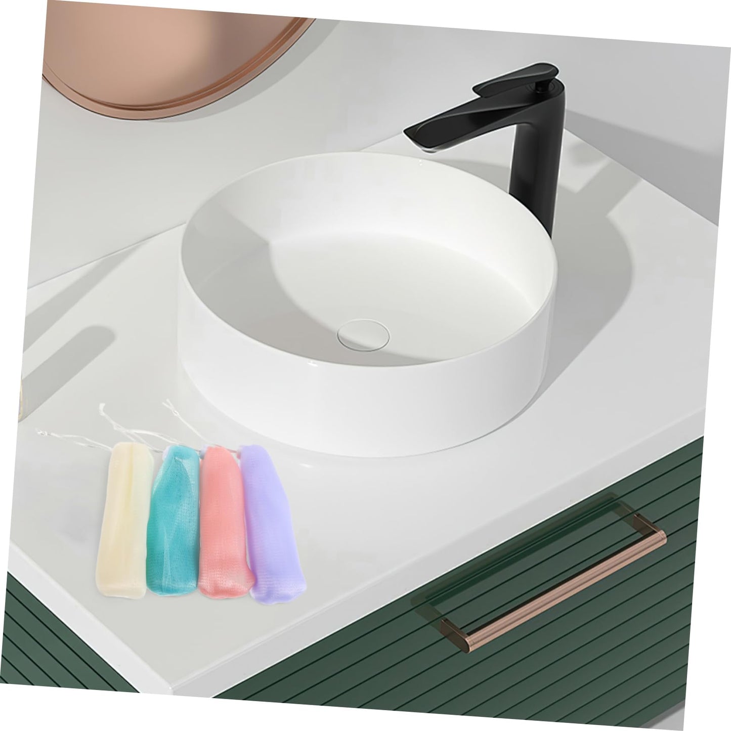 SOIMISS 8pcs Thickened Foaming Net Pouches for Bar Soap Hanging Facial Washing Bag for Homemade Convenient Storage Bath Shower Colors