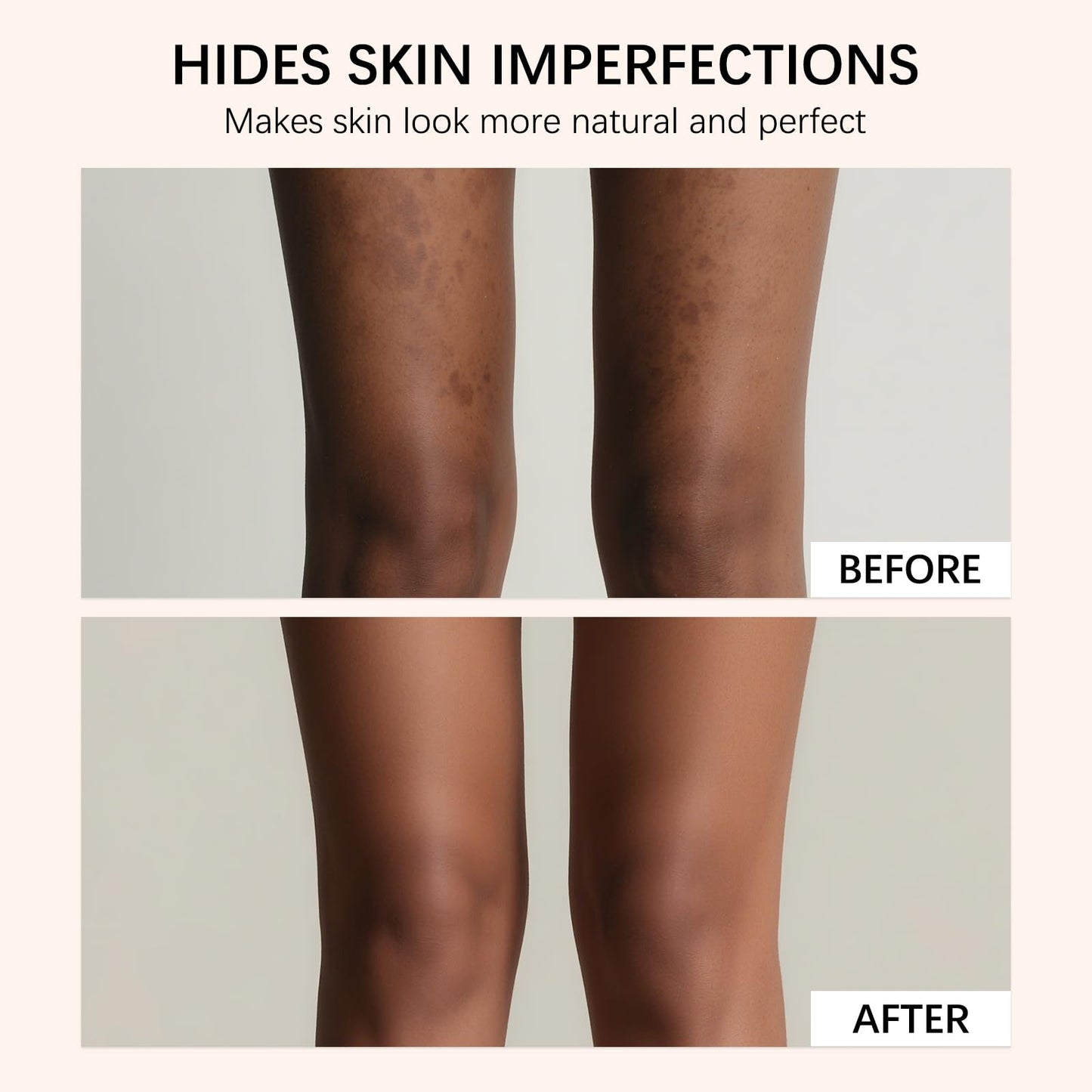 Body Coverage Perfector Waterproof - Hydrating Long-Lasting Concealer Cream with Makeup Brush, Tattoo Cover Up for All Skin Tones, Beauty Body Coverage Complexion Perfector (Deep Radiance)
